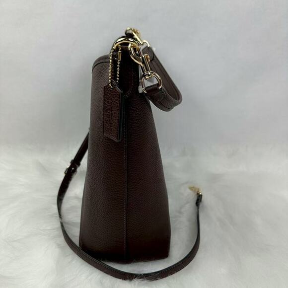 Coach Laurel Large Shoulder Bag Crossbody In Leather/Gold/Maple CY684 NWT - Picture 3 of 10